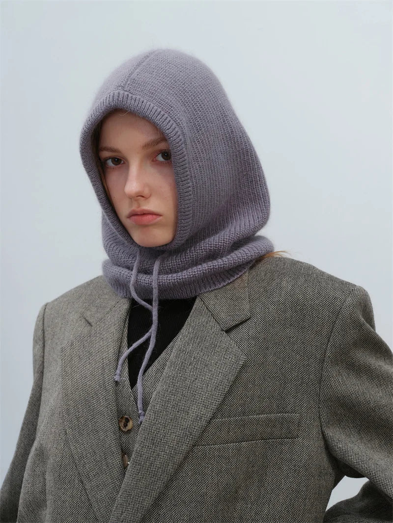 Furina Balaclava Kaninchenpelz Warm - Strick, Einheitsgröße