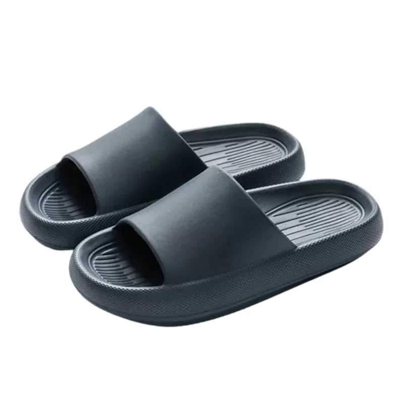 New Soft EVA Slippers Couples Home Slipper Outdoor Beach Summer Sandals Bath Men Flip Flops Non-Slip Women Thick Sole Shoes