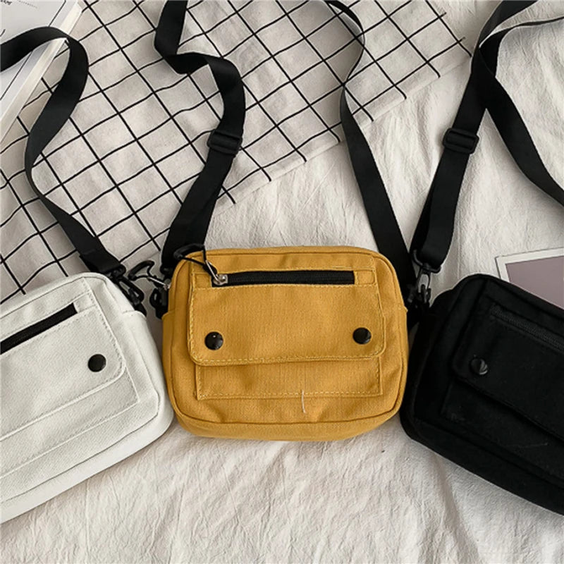 Crossbody Tasche Neue Canvas 2025 - Casual Vielseitig Schön Fashion Frauen - Eine Schulter Paket Große Kapazität Handy Münze Geldbörse