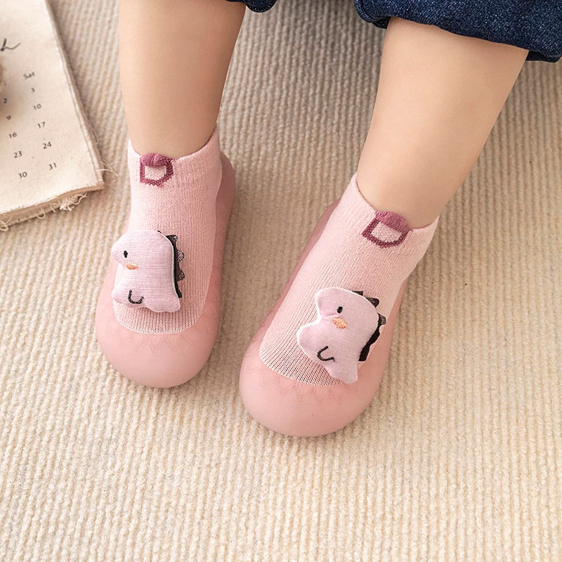 Frühling Herbst Baby Socken Schuhe 2025 - Jungen Mädchen Cartoon Puppen 0-3T - Weiche Sohle Slip-on Sneakers Rutschfest