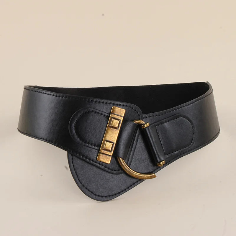 ZhejiangChoice Taillengürtel Elastisch Elegant - PU 8 Cm
