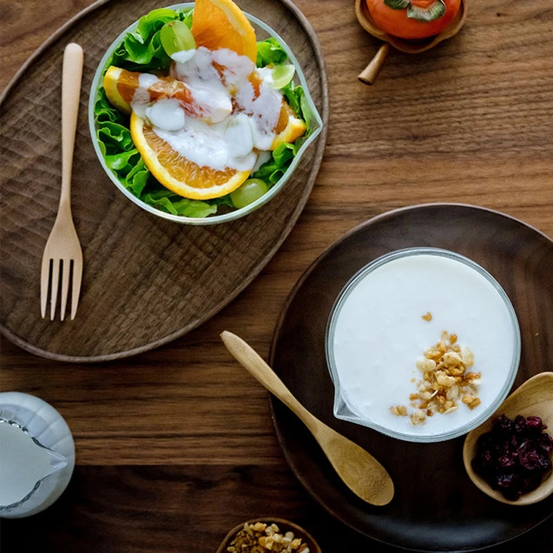 Glass Mixing Bowl Large Kitchen Salad Bowl Serving Tableware Food Container Round Fruit Bowl for Cooking Baking Prepping