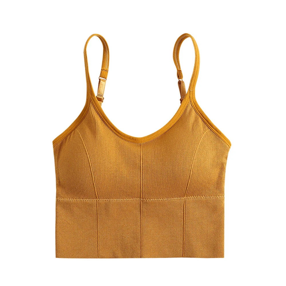 Women elegant Tops Tube Push Up Bra Female Streetwear Sleeveless Camis Seamless Sport Lingerie Tee Crop Top Bandeau Top Tanks