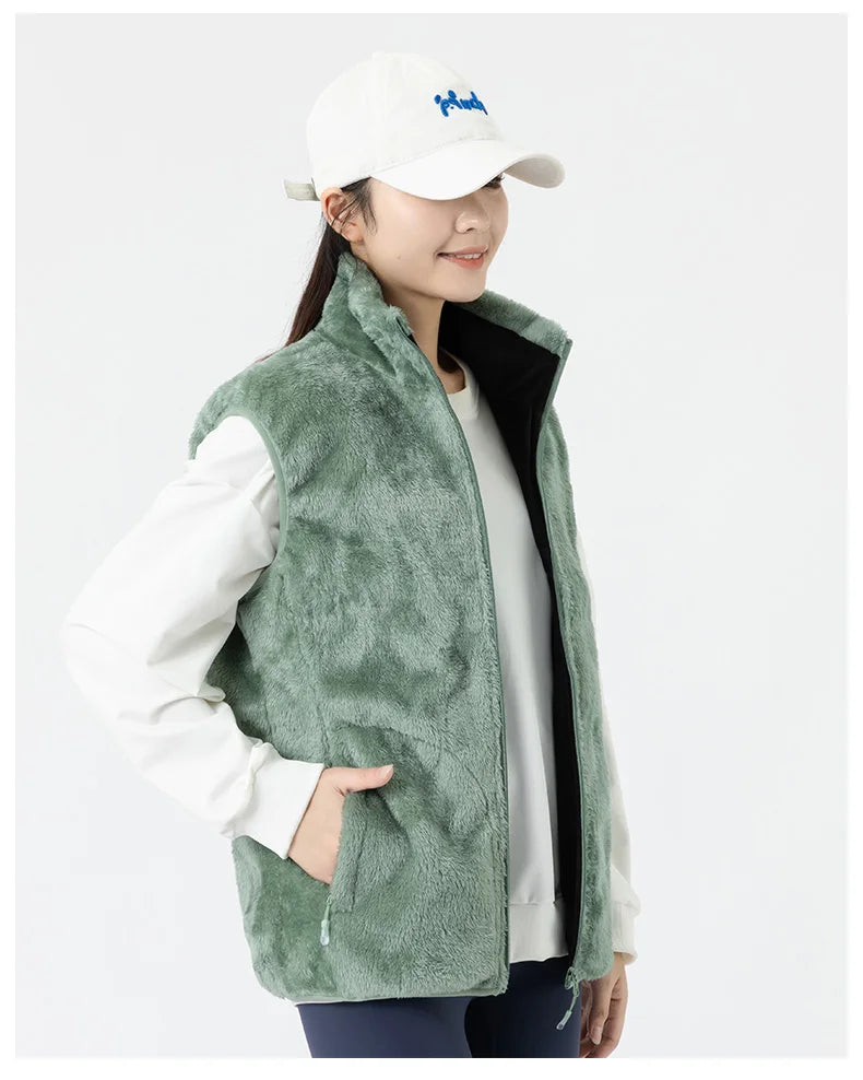 Ippolich 9-Zonen Smart-Heizjacke - Korallenfleece USB M-XL