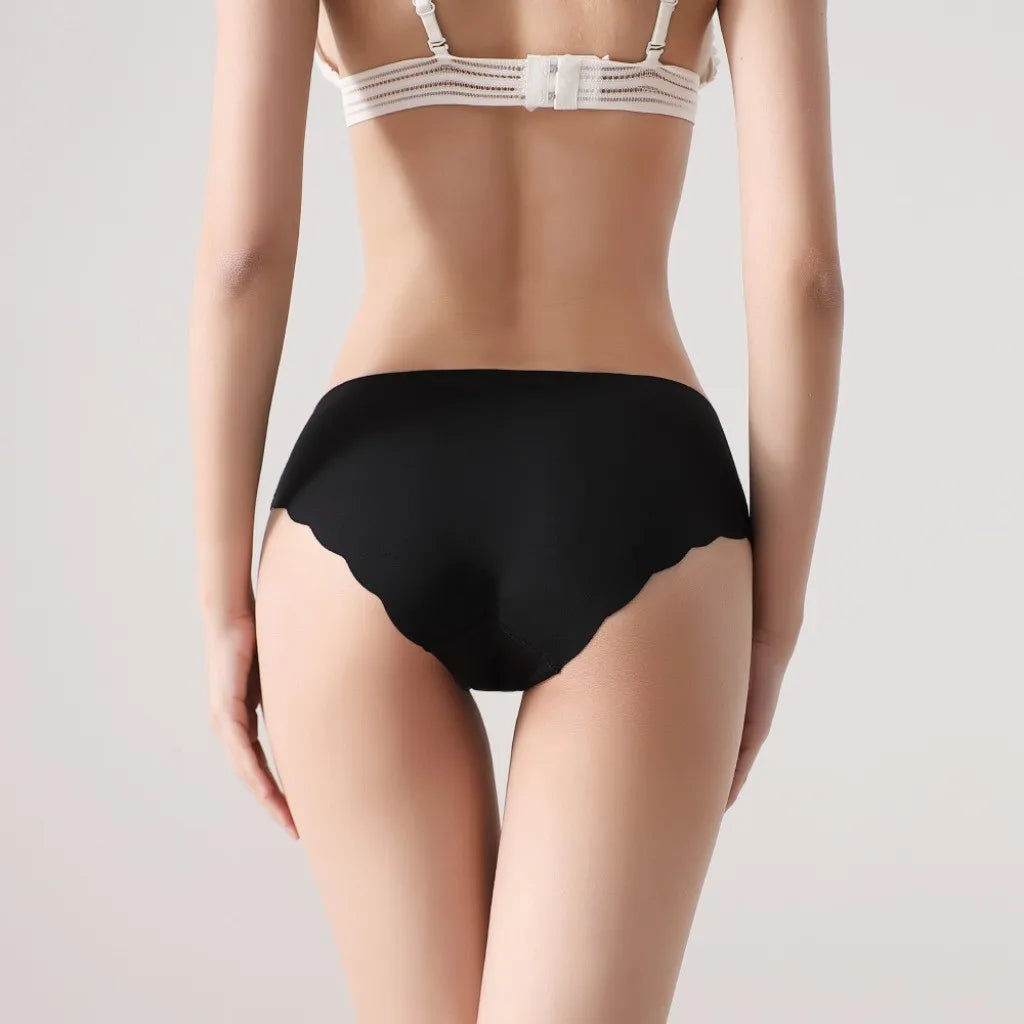 Lenjerie intimă pentru femei 2025 - ZXYOUPING Talie joasă fără cusături Mătase glacială antibacteriană S-XXL