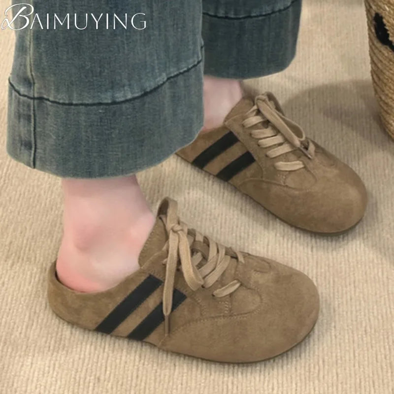 Casual Sneakers Woman Shoes Slippers Flats Platform Sandals Mules 2025 Brand Designer Lace Up Loafers Summer Women's Sneakers