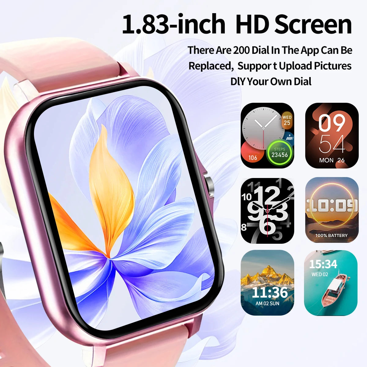 Smartwatch 2025: Outdoor Sports Wireless Calling - Multifunktional Herren Damen Sport Collection