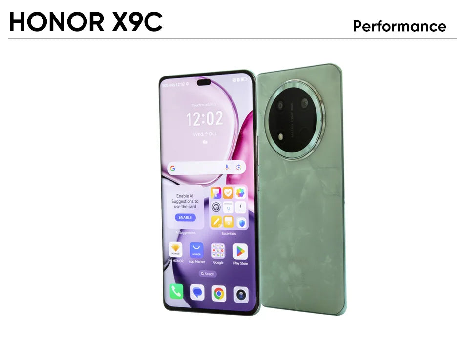 Smartphone HONOR X9c 5G - 12 GB RAM, 256 GB stocare, ecran de 6,78 inci, rată de reîmprospătare de 120 Hz, ecran curbat, cameră principală de 108 MP, sistem triplu de camere, baterie de 6600 mAh, Android 14, conectivitate 5G, dual SIM