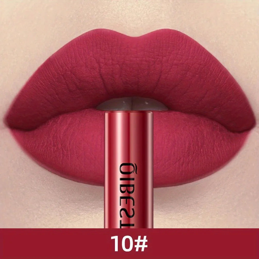Ruj lichid mat, rezistent la apă, de lungă durată, catifea, mate, nud roșu, luciu de buze, tub de scame, machiaj cosmetic, rujuri, luciu de buze