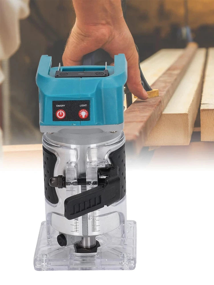 Woodworking Electric Trimmer Brushless Wood Router Wood Trimmer Machine Engraving Slotting Machine for Makita 18V Battery