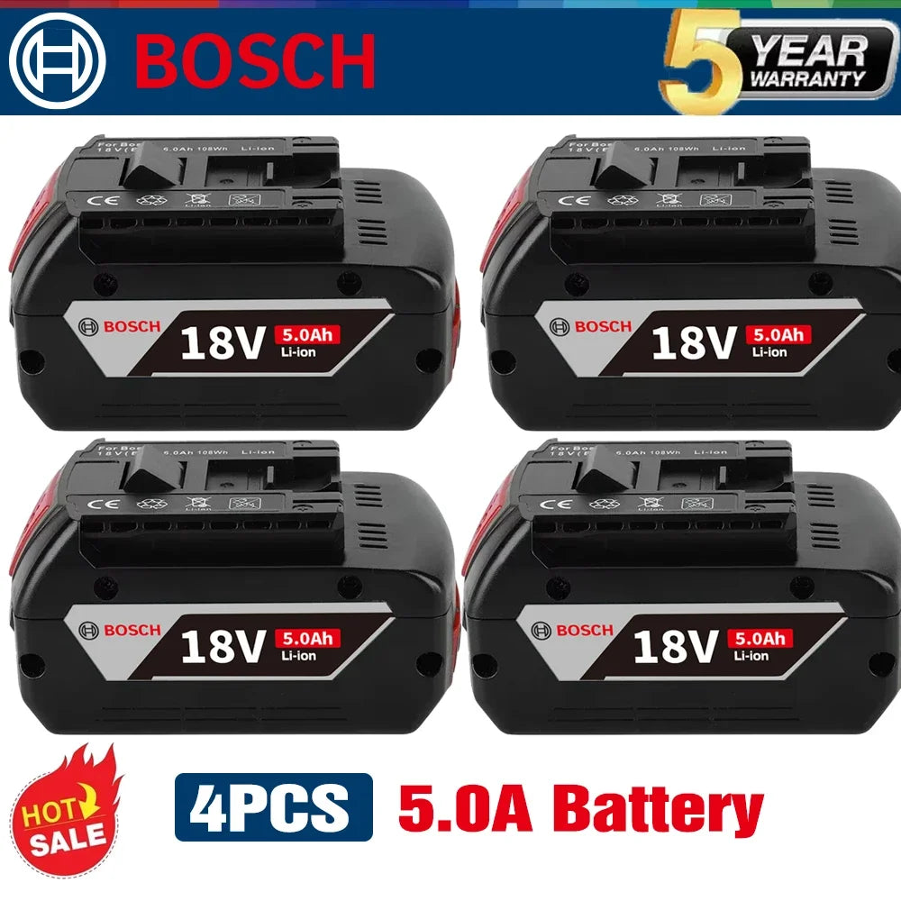 Original 18V Bosch Replacement Battery For Bosch 18V Professional Systeem Draadloze Tools Bat609 Bat618 Gba18v80 21700 Cell