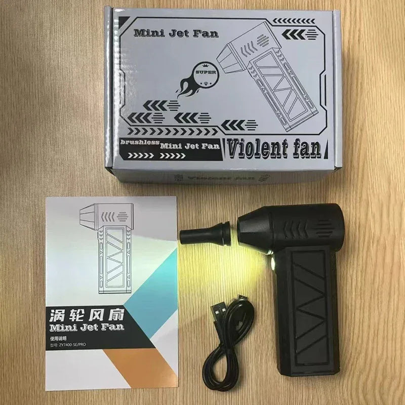 Xiaomi 130000RPM Handheld Brushless Motor 3nd Generation X3 Violent Blower Turbo Jet Fan Wind Speed 52m/s industrial Duct Fan - Golden Bridge Store