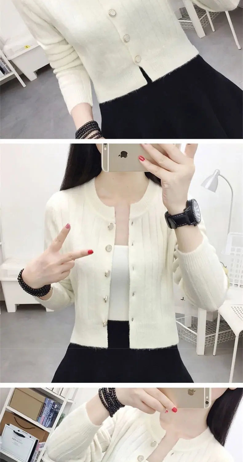 Cardigan CN Fujian Light Short - Mărime Short, Guler Rotund