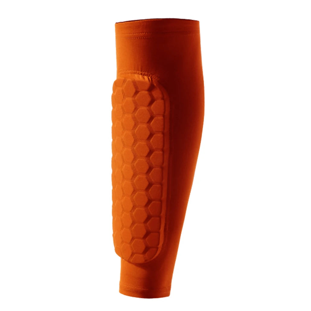 Schienbeinschoner 2025: HUAN-Qzta 1pcs Soccer Football Shin Guard Pads - Honeycomb Running Leg Calf Protective Gear Shield Sleeves Outdoor Sports Support Guard Collection