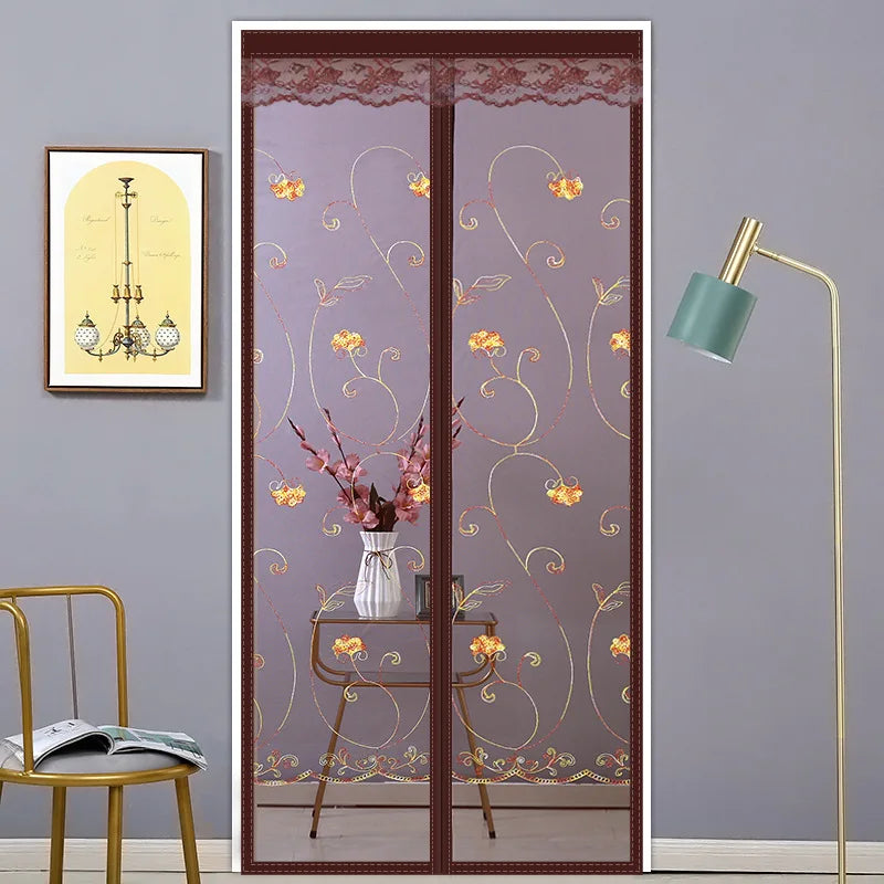 Door Curtain Summer Anti-mosquito Household Magnetic Screen Door Screen Magnet Pair Suction Partition Curtain Free Punch