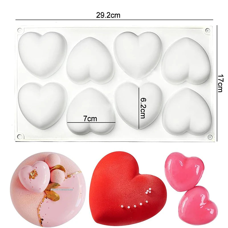 Silicone Pastry Mold 3D French Dessert Mousse Cake Baking Pan Chocolate Candles Soap Fondant Molds DIY Cake Decoration Tools
