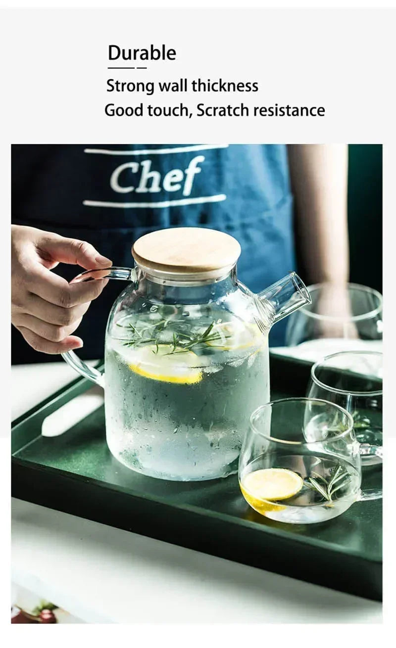 ClearGlass Kanne Hitzebeständig - 1,8 L Borosilikatglas