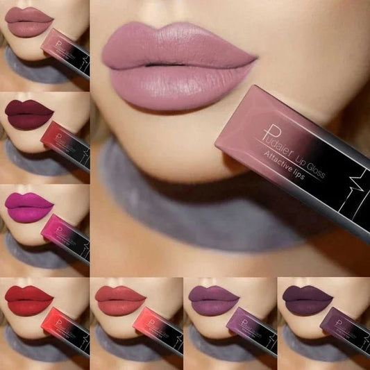 Best Lip Makeup 17 Color elegant Matte Long Lasting Lipgloss Liquid Lipstick Lip Cream
