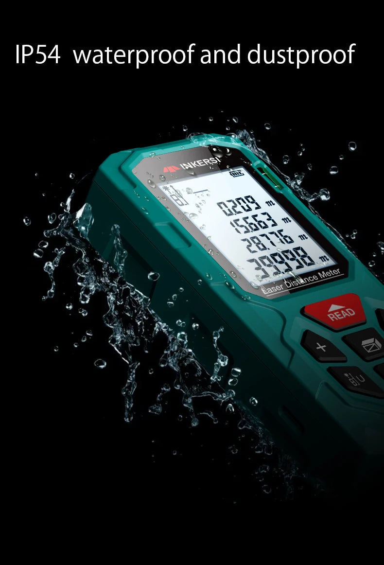 INKERSI Laser Rangefinder Digital Tape Measure 40M/70M/120m