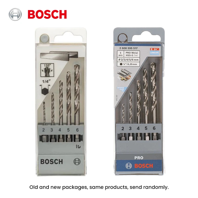 Bosch-Bohrer 2025: 5Pcs HSS-G Metalworking - Pro Series Collection
