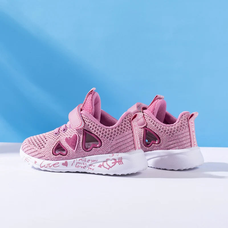 Mädchen Casual Schuhe 2025 - Leicht Mesh Sneakers Kinder Sommer - Frühling Herbst Tenis Süß Sport Cartoon Weiblich Laufen Socken Schuhe