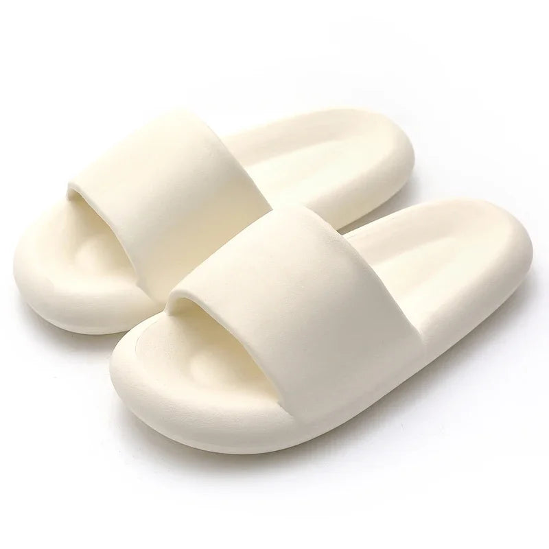 New Soft EVA Slippers Couples Home Slipper Outdoor Beach Summer Sandals Bath Men Flip Flops Non-Slip Women Thick Sole Shoes