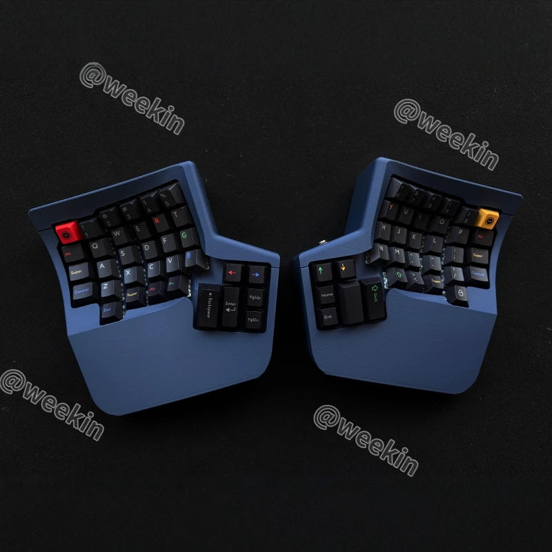 waizowl WK Kinesis Split-Tastatur - 61 Tasten Hot-Swap 2.4G