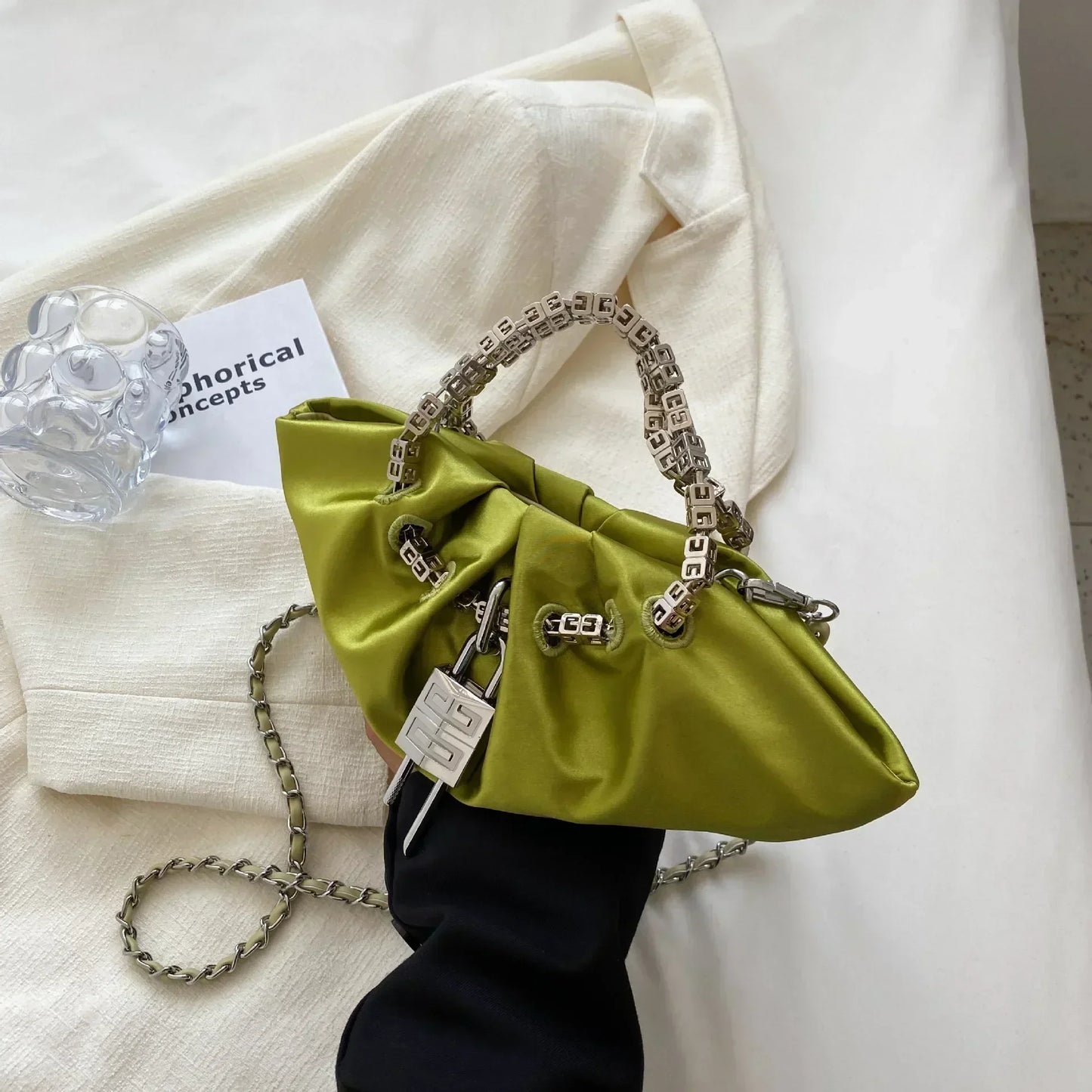 New Fashion Chain Handbags for Women Luxury Crossbody Bag Designer Shoulder Bag Black Female Purse Sac Femme