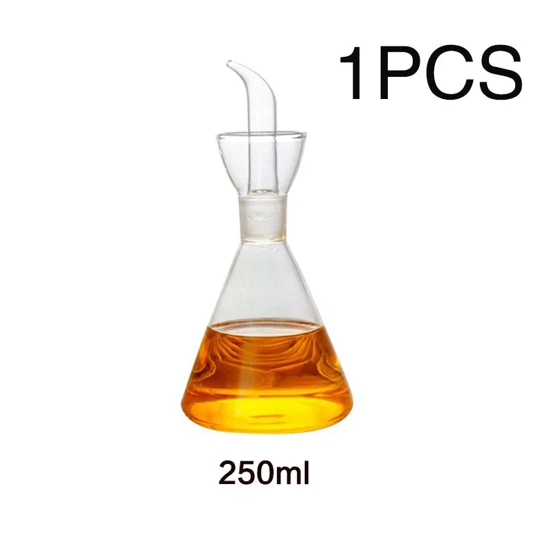High Borosilicate Glass Oil Pot Household Leak-proof Oil & Vinegar Pots Kitchen Soy Sauce Pot Tank Seasoning Bottle