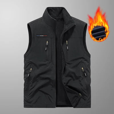 AlpinPro Field Outdoor-Weste Warm - 6 Taschen, Fleece M-XXL