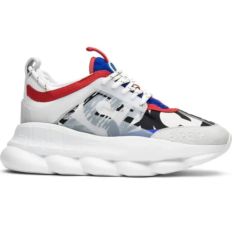 SpeedflyCN Plattform Sneaker Stilvoll Bequem Leicht Robust - Größe Leder Hartplatz