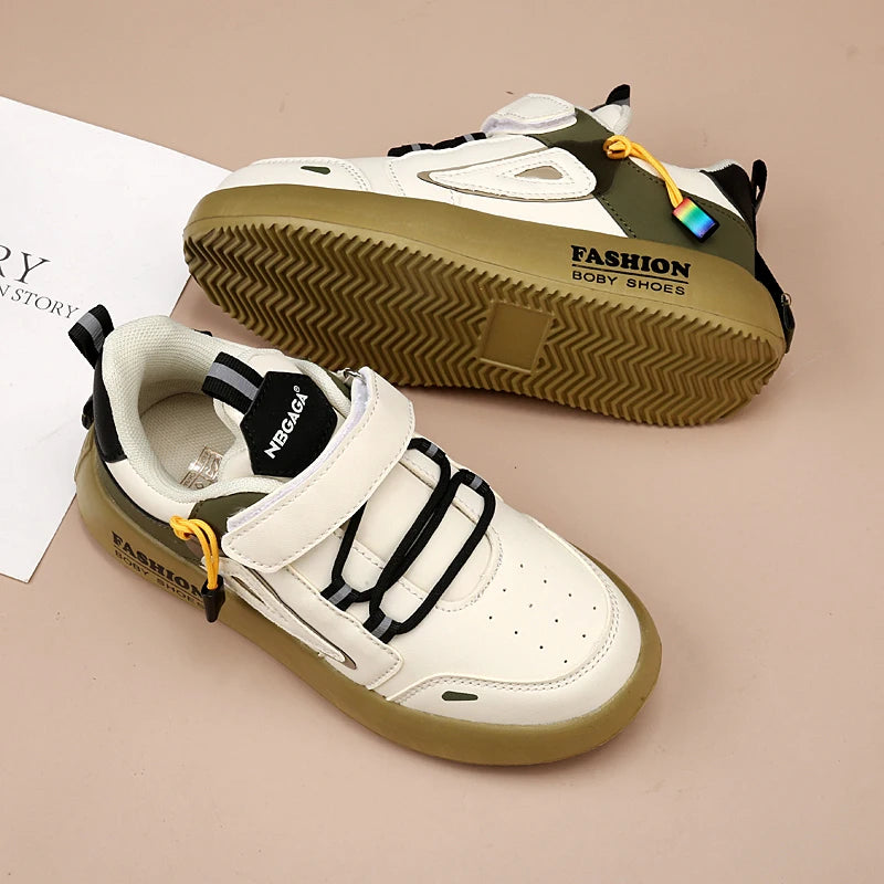 Jungen Mode Skate Schuhe 2025 - Dämpfende Sohle Fußgewölbe-Unterstützung - Plattfuß Casual Sneakers Schulschuhe