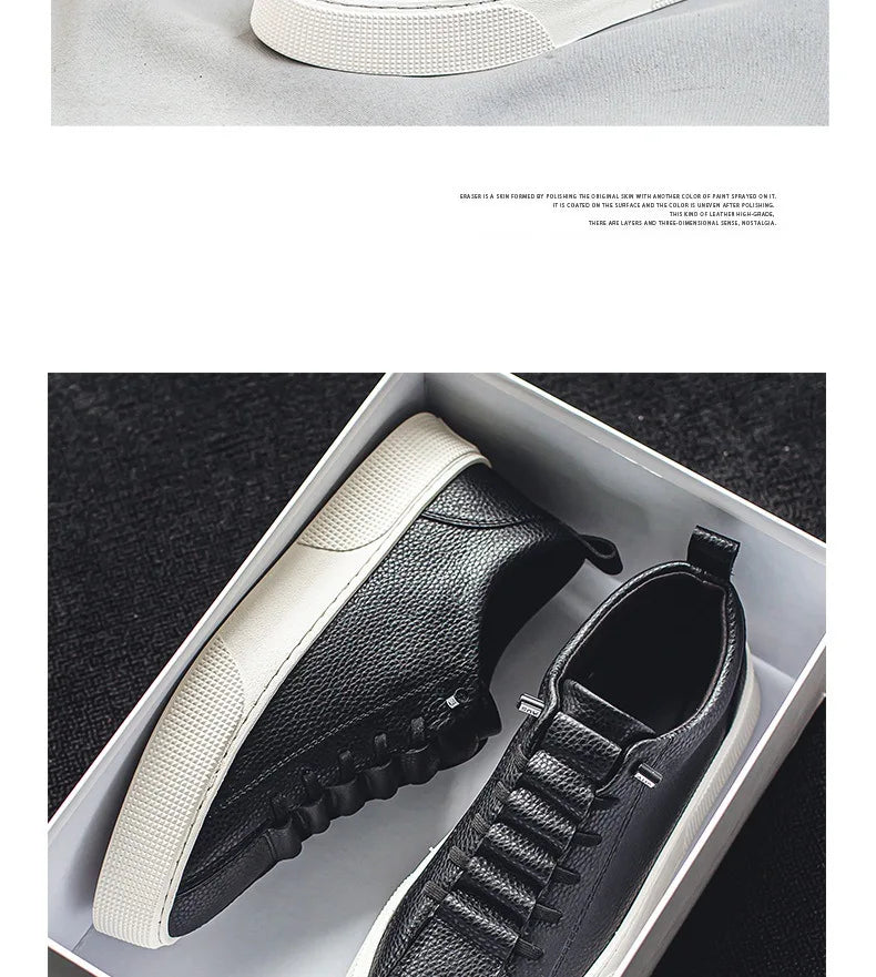 White Sneakers for Men 2024 Spring Fashion Casual Lace Up Round Toe Flat mens Running Sport Shoes Zapatillas Deportivas Hombre