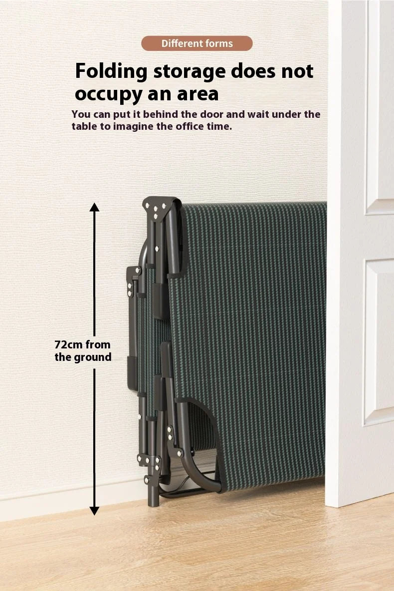 GIANXI Summer Rollaway Bed Outdoor Recliner Cool Pad Adjustable Bed Adult Lightweight Portable Camping Bed Easy Storage Crib