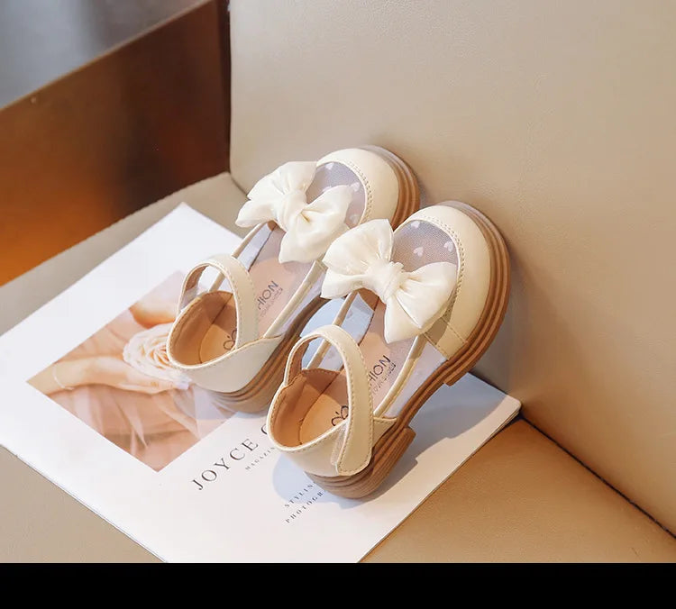 Mädchen Gehschuhe 2025 - Baby Mädchen Weiche Sohle Casual Schuhe - Frühling Herbst Schleife Runde Zehen Prinzessin Rutschfest