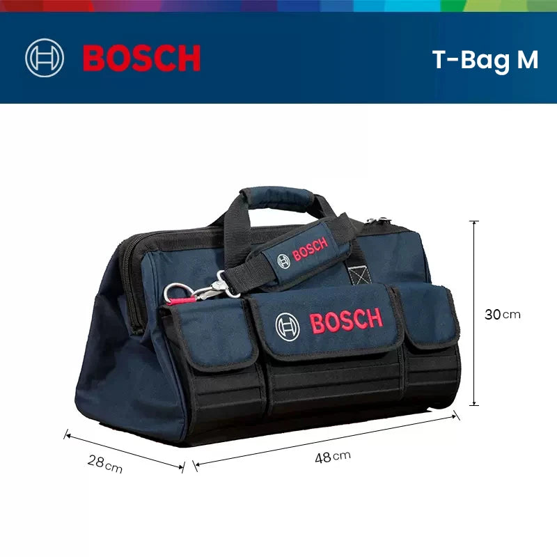 Bosch Werkzeugtasche 3 Größen Mini/S/M - Werkzeug Aufbewahrung Organizer Tasche - Arbeitstasche Holzarbeiter Elektriker Canvas Wasserdicht Angeln