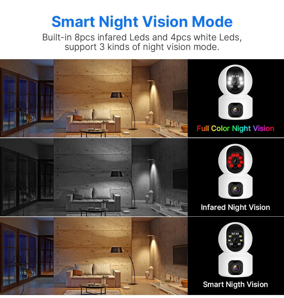 IP-Kamera 2025: Hiseeu 2K 4MP PTZ WIFI Wireless Smart - Home Security Surveillance Two-way Audio Indoor Baby Pet Monitor Collection