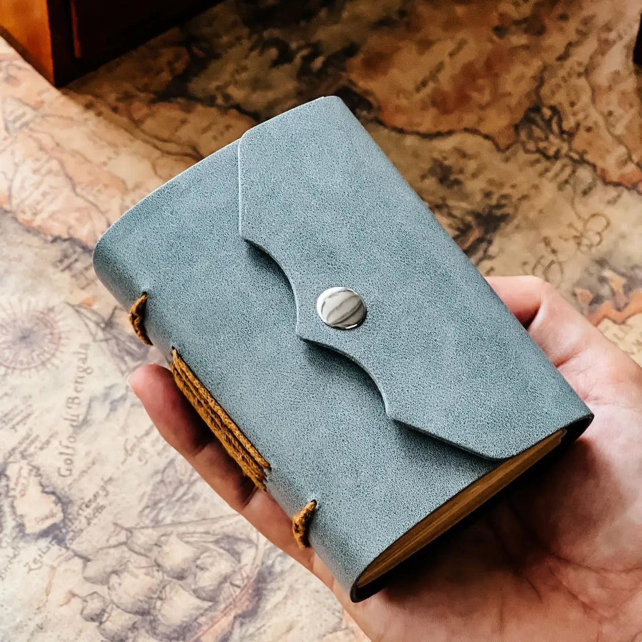 Notizbuch 2025: BOHY Handmade Notebook Minimalist Pu Leather - Retro Travel Portable Ledger Book Writing Pads Collection