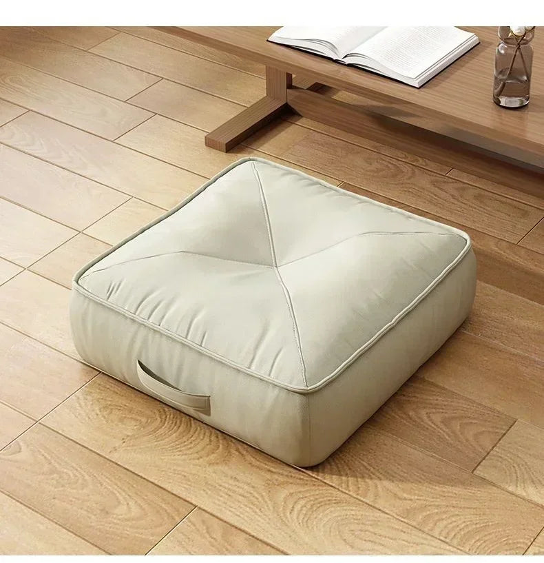 Hubei Dickes Bodenkissen - Größe 40x40 cm, Dicke 8 cm, Samt