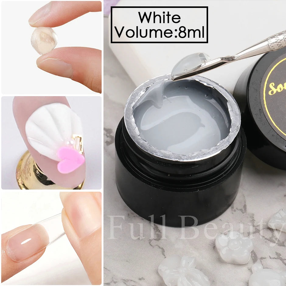 Starker Nagel Kleber Super Klebrig Klebstoff UV Gel Nagellack Für Strass Kristall Edelsteine Schmuck DIY Maniküre Nagel Kunst Werkzeuge LY1826