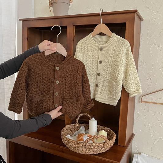 MoriKids Twist Pullover Strickjacke - Kinder Unisex 1-12J