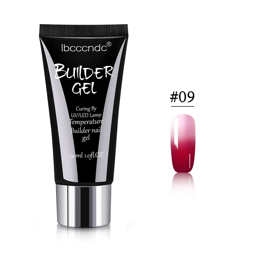 Gel semipermanent pentru unghii, gel de unghii Polygels, lampă UV LED, material pentru extensii de unghii, lampă acrilică, temperatură