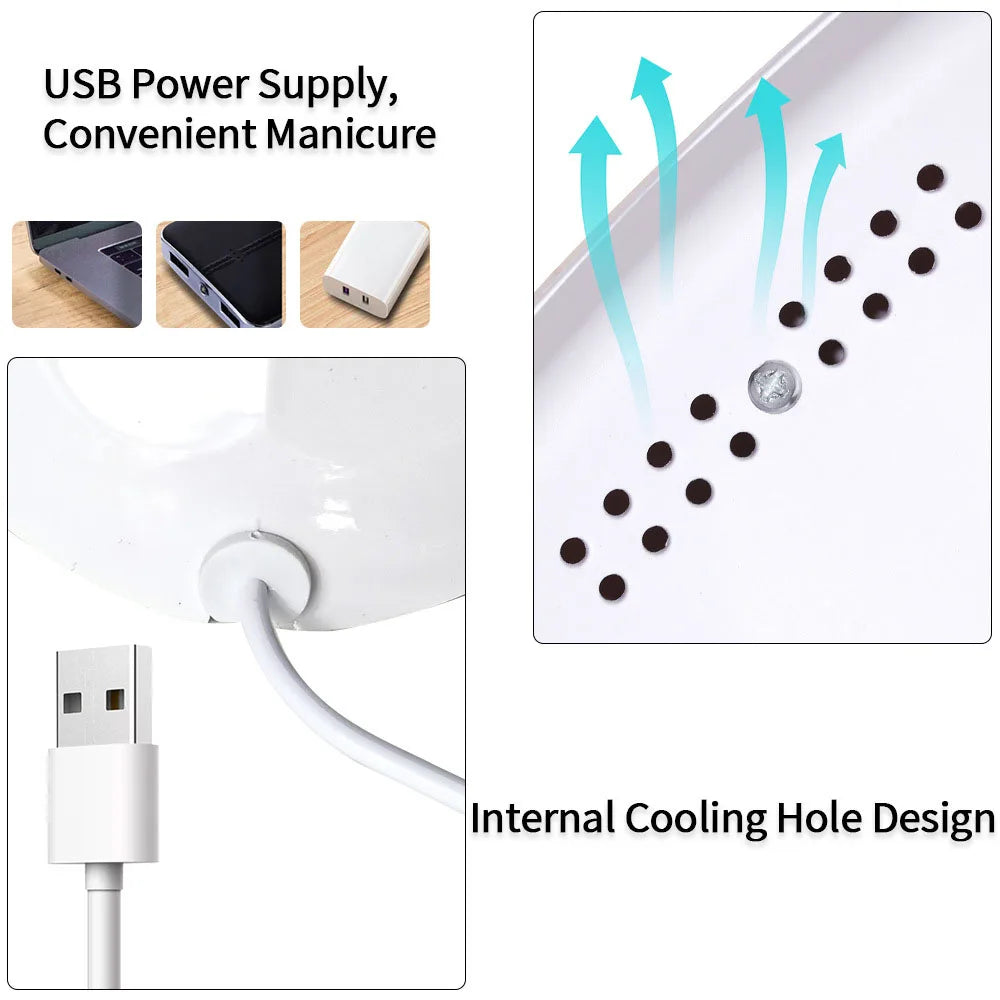 LULAA 18 LED-uri UV Gel Unghii Uscare Lampă Mini LED Ecran Unghii Fototerapie Aparat Profesional Manichiură Instrument Salon Echipament