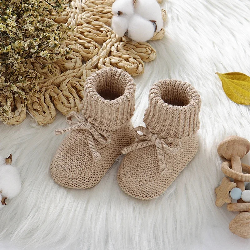 Baby-Stiefel 2025: Cotton-Knit Handmade - First Shoes Collection