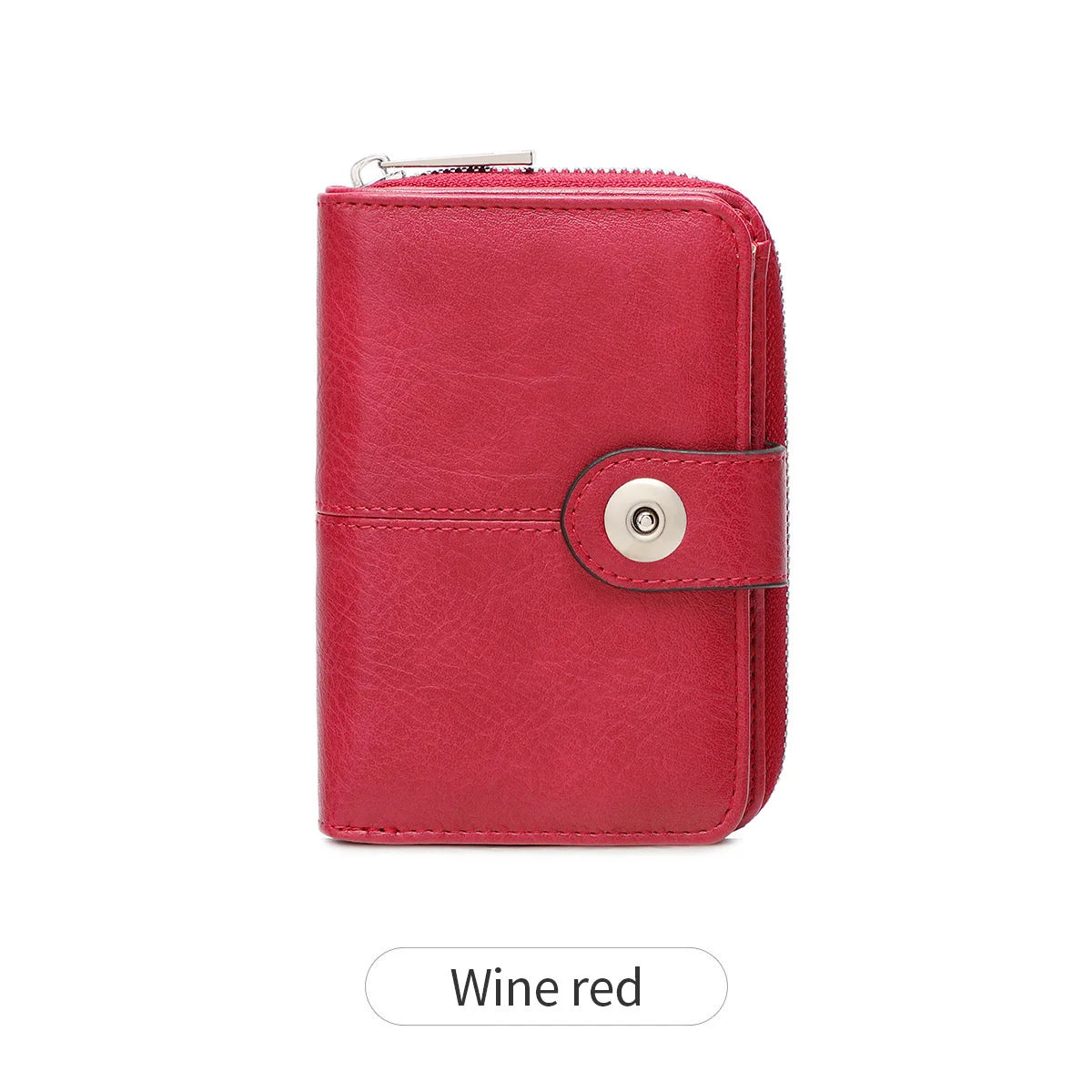 Neue Frauen Geldbörse Retro Dreifach RFID Schutz Kurz Stylish Design Große Kapazität Reißverschluss Schnalle