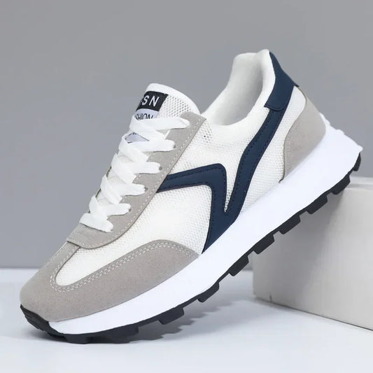 New Women's Sneakers Fashion Breathable Unisex Casual Shoes Lightweight Lace-Up Running Shoes Outdoor Platform Tennis Shoes Male