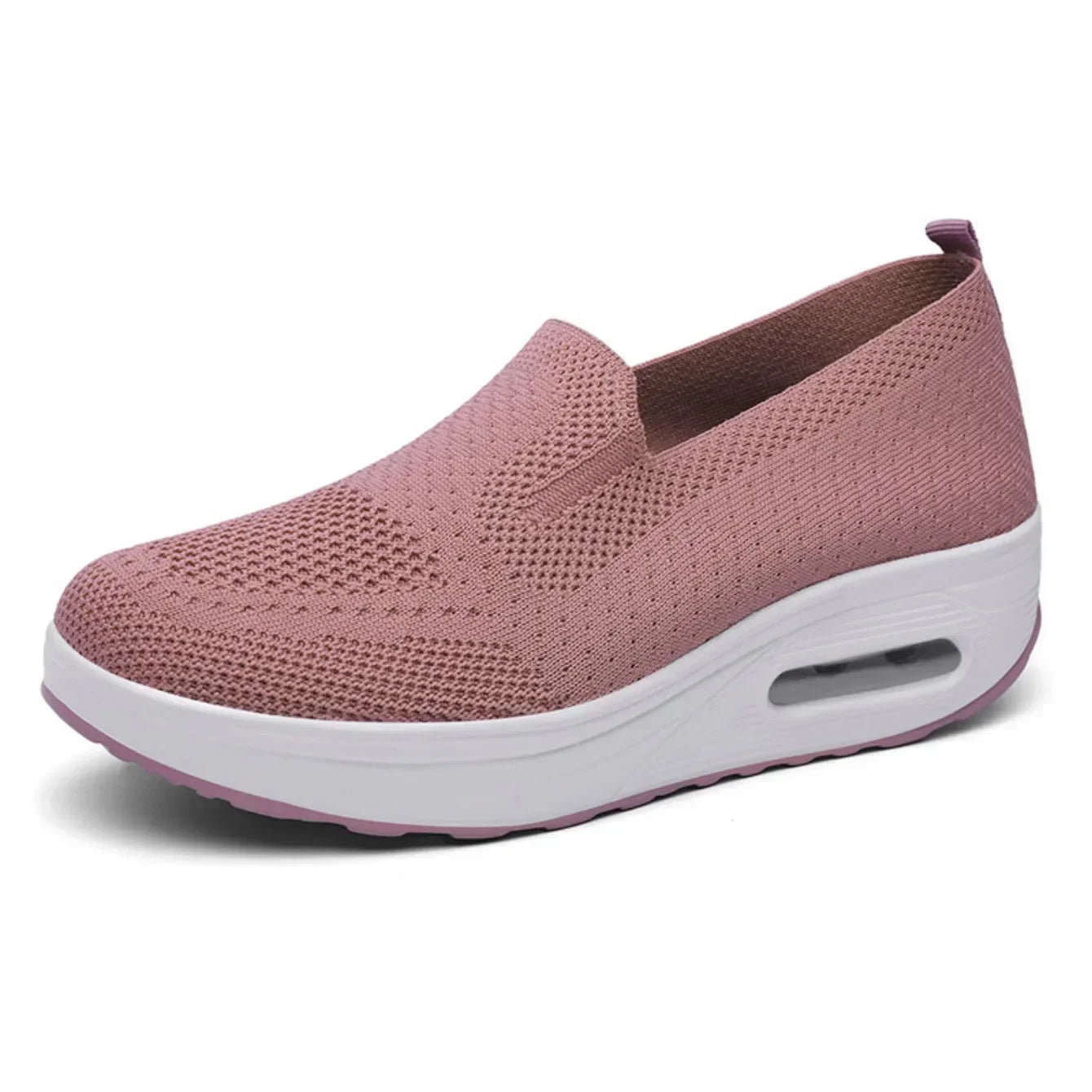 Women Fashion Vulcanized Sneakers Spring Platform Solid Color Flat Ladies Shoes Casual Breathable Wedges Ladies Walking Sneakers