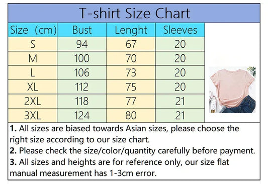 Female T-shirts Spring Summer Women Casual Shirt Urban Trend Short Sleeved Streetwear Home Outdoor Comfortable Tees - Golden Bridge Store
