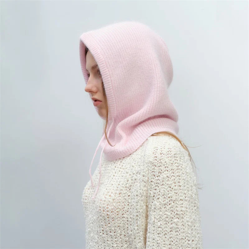 Furina Balaclava Kaninchenpelz Warm - Strick, Einheitsgröße