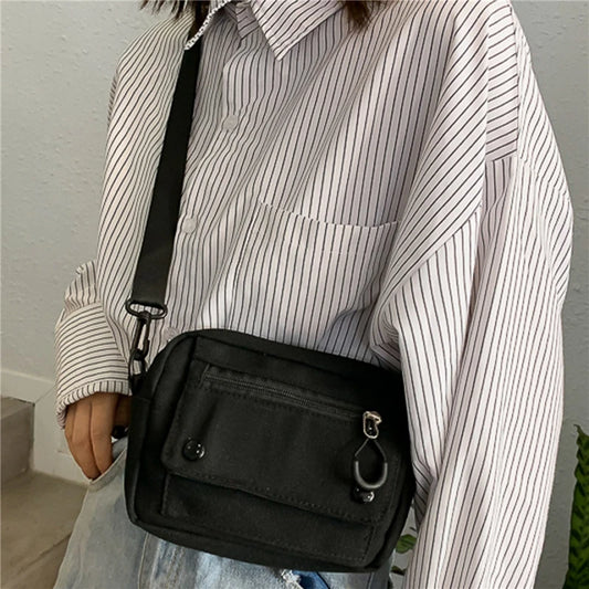 Crossbody Tasche Neue Canvas 2025 - Casual Vielseitig Schön Fashion Frauen - Eine Schulter Paket Große Kapazität Handy Münze Geldbörse